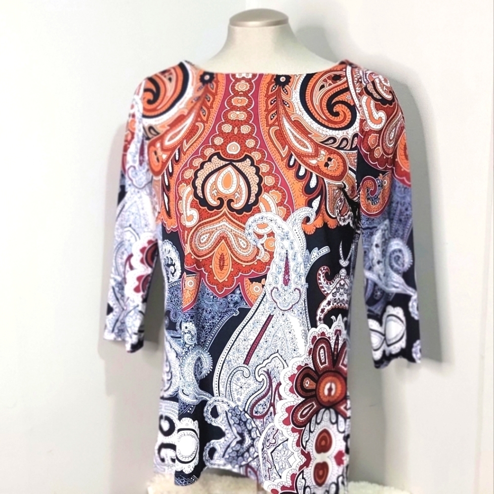 ❤️CLEO Abstract Design Womens Top